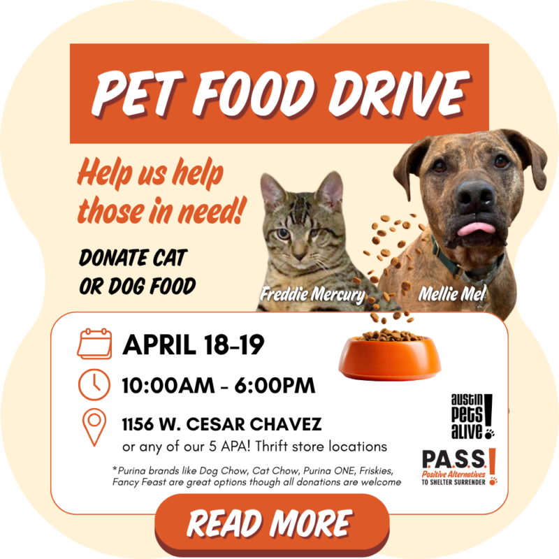 PASS PET FOOD DRIVE POP UP 1