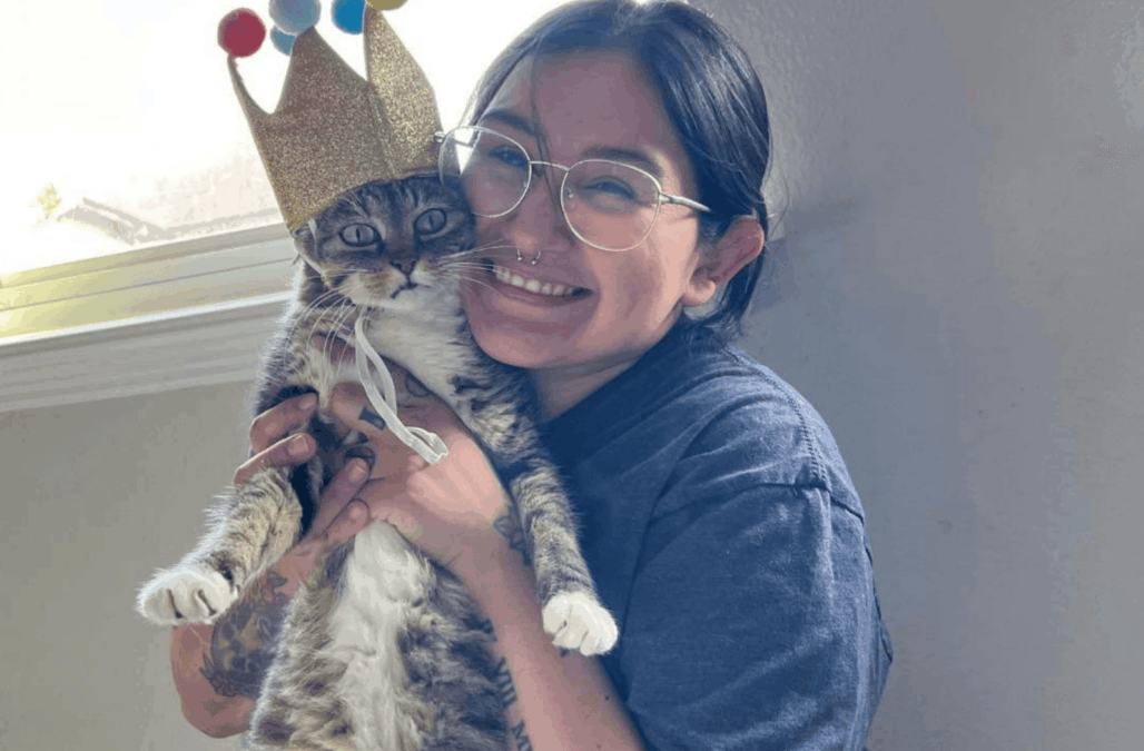 Cat adopted from apa